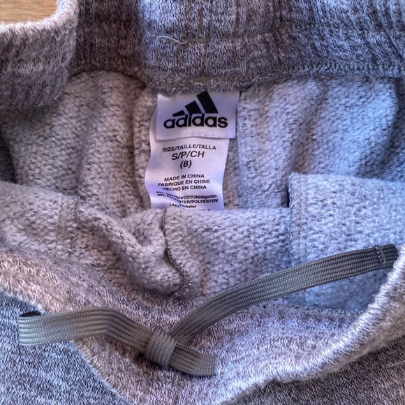 Adidas Gray Joggers with Black adidas lettering - Picture 4 of 10